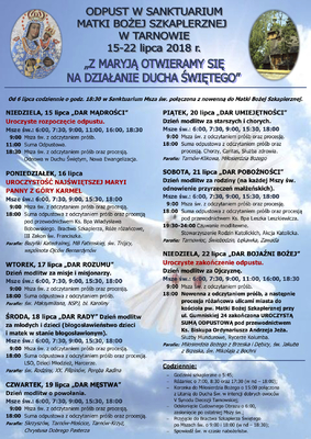 Przyjdź i pomódl się z innymi. Porozmawiaj z Maryją, od Niej zawsze wraca się lepszym i napełnionym łaską Jej Syna Jezusa Chrystusa.